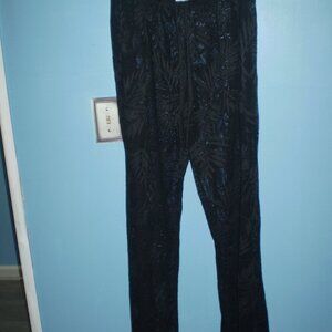 NEW ALEXA&STELLA MESH SEE THRU BLACK BEACH/SWIM PANTS/COVERUP SZ XL (14)